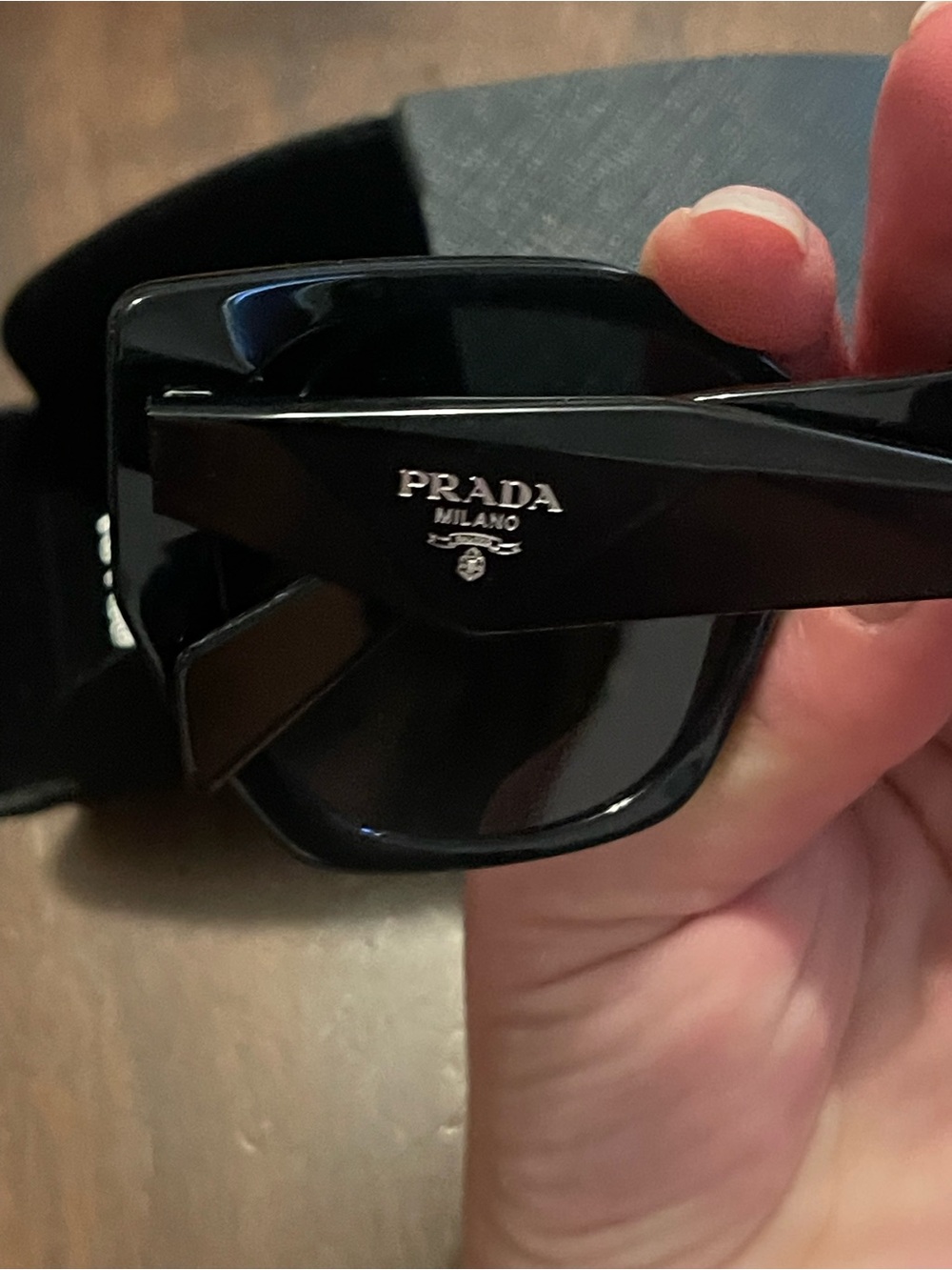Prada Black Oversized Cat-Eye Sunglasses - Picture 3 of 6